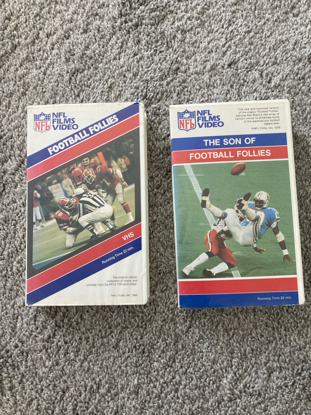 NFL Films Football Follies VHS Tapes